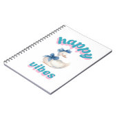 Happy Vibes Duck Notebook Notitieboek (Linkerzijde)