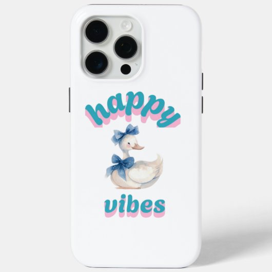 Happy Vibes Eend iPhone Hoesje (Achterkant)