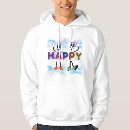 Happy Vibes Hoodie (Voorkant)