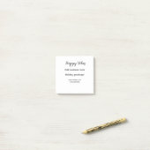 Happy vibes kerstvakantie groeten zakelijk post-it® notes (Op bureau)