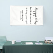 Happy vibes kerstvakantie groeten zakelijk spandoek (Beurs)