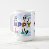 Happy Vibes Koffiemok (Voorkant links)