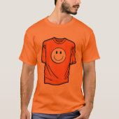 Happy Vibes Only – Classic Smiley Face T-Shirt Des (Voorkant)