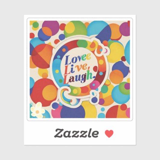 "Happy vibes only please" Sticker (Vel)