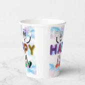 Happy Vibes Papieren Bekers (Rechts)