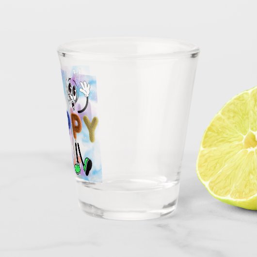 Happy Vibes Shot Glas (Rechts)