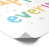 Happy Vibes Sprinkle Happiness Confetti Art Poster (Hoek)