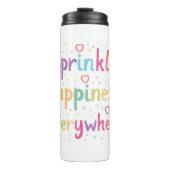 Happy Vibes Sprinkle Happiness Confetti Art Thermosbeker (Voorkant)