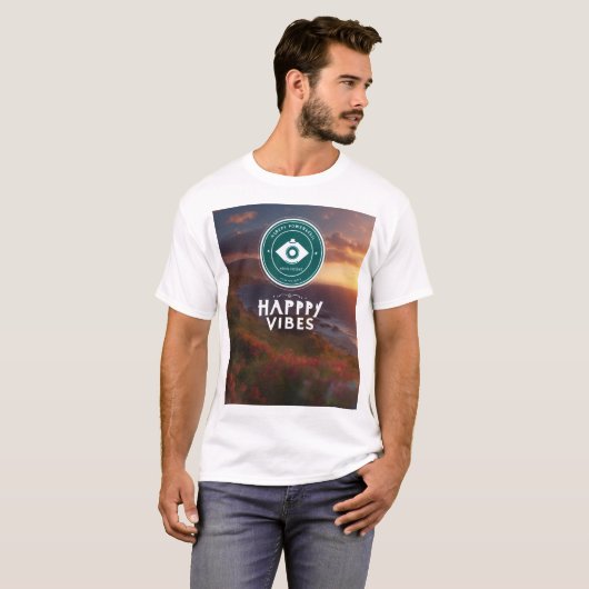 Happy Vibes T-shirt (Voorkant volledig)