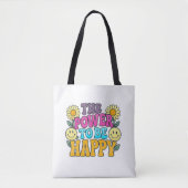Happy Vibes Tote Bag (Voorkant)