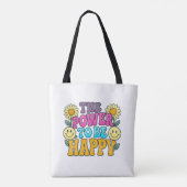 Happy Vibes Tote Bag (Achterkant)