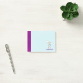 Happy Vibes Typography Cute Smiling Unicorn Post-it® Notes (Kantoor)