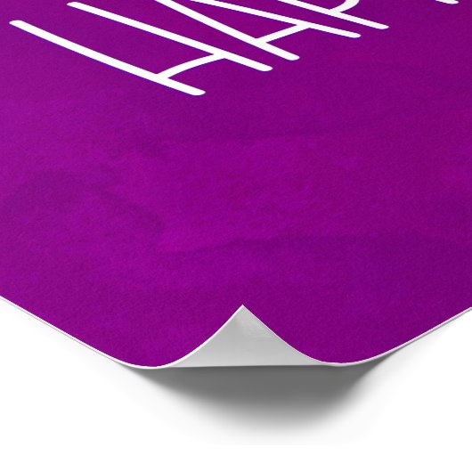 Happy Vibes Typography Cute Smiling Unicorn Poster (Hoek)