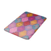 Happy Vibrant Tribal Bohemian Bath Mat (Gekanteld)