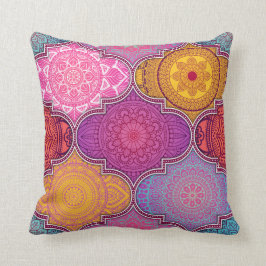 Happy Vibrant Tribal Bohemian Pillow Kussen
