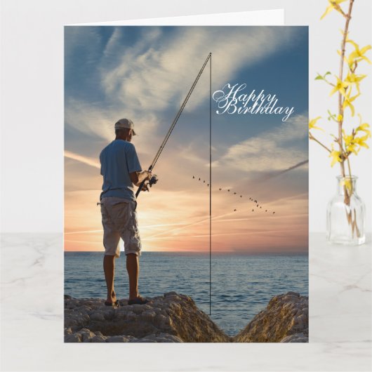 Happy Vist vandaag Kaart (Gele Bloem)