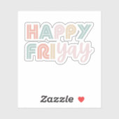 Happy Vrijdag Cute Teacher Vrijdag Lovers Gift for Sticker (Vel)