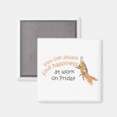 Happy Vrijdag Magnet (Voorkant / Achterkant)