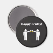 Happy Vrijdag Magnet (Voorkant / Achterkant)