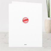 Happy Vrouw heeft alleen rijexamen afgelegd Kaart (Achterkant)