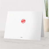 Happy Vrouw-kaart voor rijexamen Kaart (Achterkant)