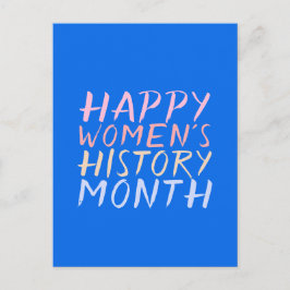 HAPPY VROUWEN'S GESCHIEDENIS MAAND BRIEFKAART