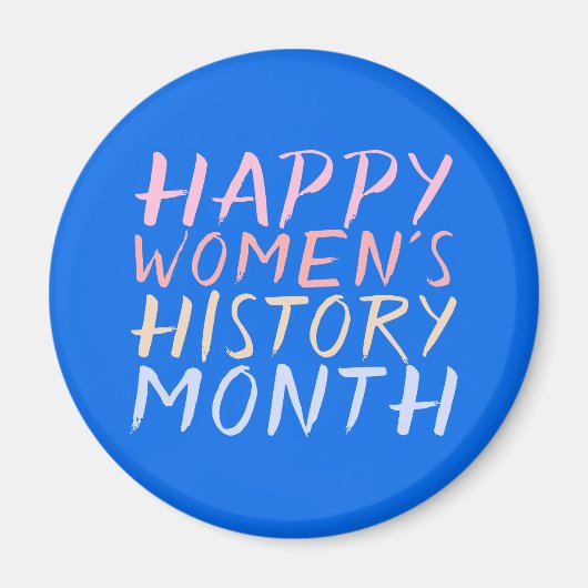 HAPPY VROUWEN'S GESCHIEDENIS MAAND MAGNEET (Voorkant)
