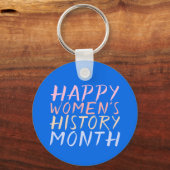 HAPPY VROUWEN'S GESCHIEDENIS MAAND SLEUTELHANGER (Voorkant)