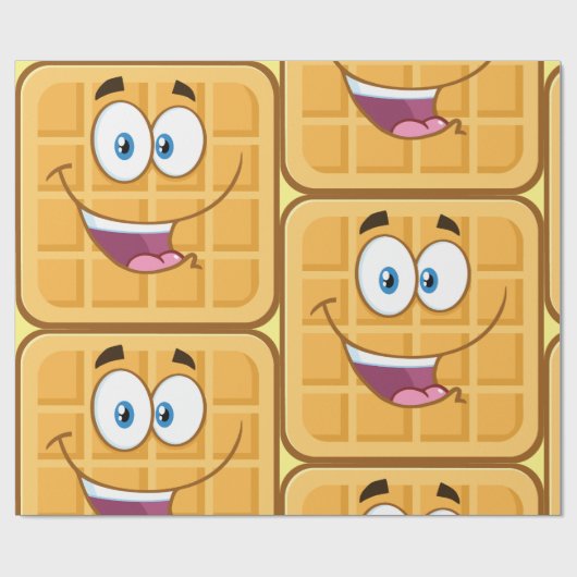 Happy Waffle Cadeaupapier (Vlak)