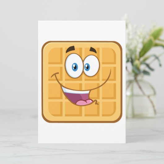 Happy Waffle Kaart (Staand voorkant)