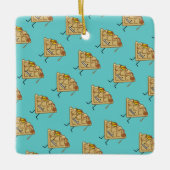 Happy Waffle met siroop en boterontbijt Keramisch Ornament (Voorkant)