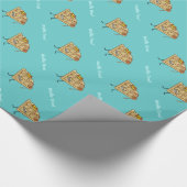 Happy Waffle met stroop en boterontbijt Cadeaupapier (Hoek)