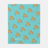 Happy Waffle met stroop en boterontbijt Fleece Deken (Voorkant)