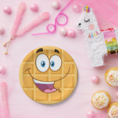 Happy Waffle Papieren Bordje (Feest)