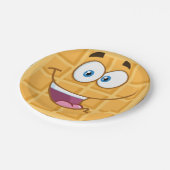 Happy Waffle Papieren Bordje (Gekanteld)