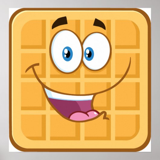 Happy Waffle Poster (Voorkant)