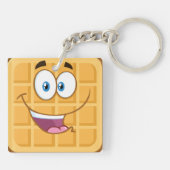 Happy Waffle Sleutelhanger (Achterkant)