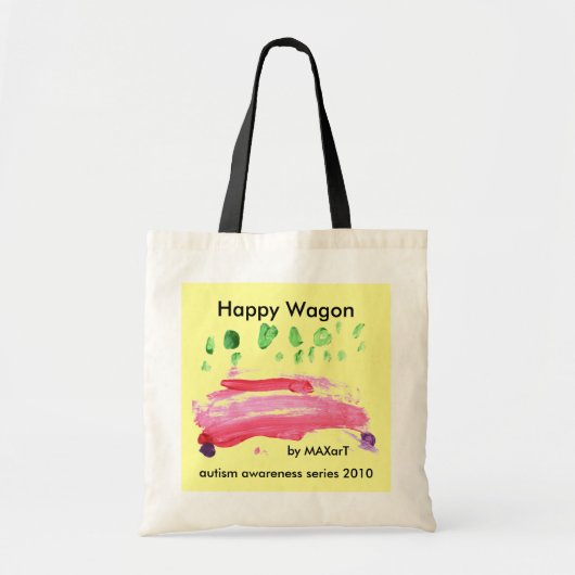 Happy Wagon van MAXarT Tote Bag (Voorkant)