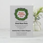 Happy Waitangi Day Fern Nieuw-Zeeland Kaart (Staand voorkant)