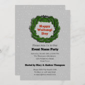 Happy Waitangi Day Fern Nieuw-Zeeland Kaart (Voorkant / Achterkant)