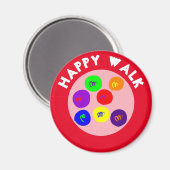 HAPPY WALK MAGNEET (Voorkant / Achterkant)