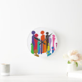 Happy Wall Clock Ronde Klok (Huis)