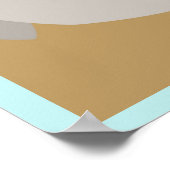 Happy Walrus Colorblock Poster (Hoek)