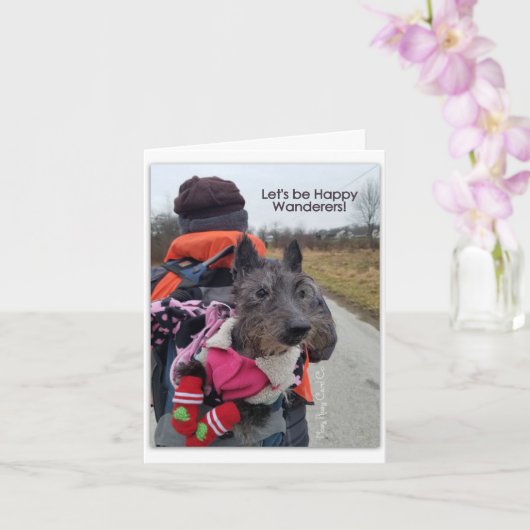 Happy Wanderer Kaart (Orchidee)
