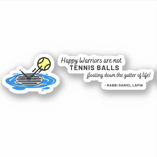 Happy Warriors zijn geen Sticker van het Citaat va (Voorkant)