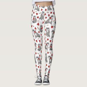 Happy-wasbeer met watermeloen leggings