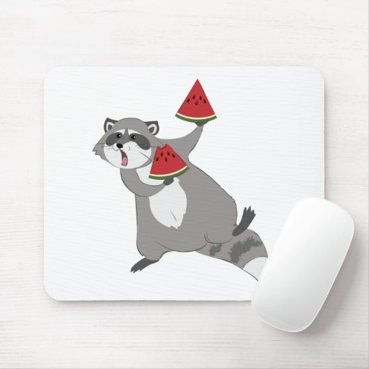 Happy-wasbeer met watermeloen muismat (Met muis)