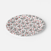 Happy-wasbeer met watermeloen papieren bordje (Gekanteld)