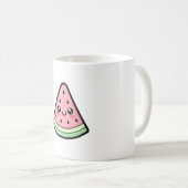Happy Watermelon – Cute Kawaii Illustration Koffiemok (Voorkant rechts)