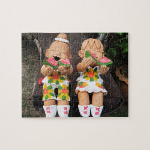 Happy Watermelon Friends Legpuzzel